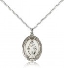 Miraculous Medal, Sterling Silver, Medium