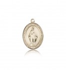 Miraculous Medal, 14 Karat Gold, Medium