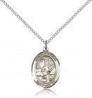 St. Rosalia Medal, Sterling Silver, Medium