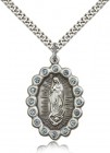 Our Lady of Guadalupe Medal, Sterling Silver