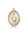 Miraculous Medal, 14 Karat Gold, Large