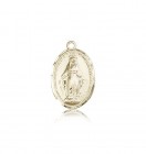 Miraculous Medal, 14 Karat Gold