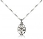 Crucifix Pendant, Sterling Silver