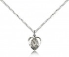 Scapular Medal, Sterling Silver