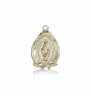 Miraculous Medal, 14 Karat Gold