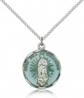 Our Lady of Guadalupe Medal, Sterling Silver