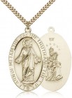 Scapular Medal, Gold Filled