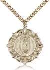 Our Lady of Guadalupe Medal, Gold Filled