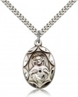 Scapular Medal, Sterling Silver