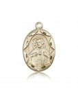 Scapular Medal, 14 Karat Gold