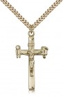 Crucifix Pendant, Gold Filled