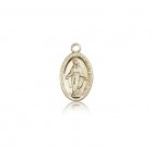 Miraculous Medal, 14 Karat Gold