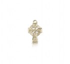 Celtic Cross Pendant, 14 Karat Gold