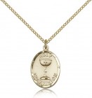 Holy Communion Medal, Gold Filled