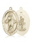 Scapular Medal, 14 Karat Gold