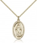 Miraculous Medal, Gold Filled