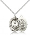 Scapular Medal, Sterling Silver