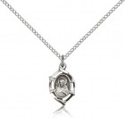 Scapular Medal, Sterling Silver