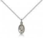 Scapular Medal, Sterling Silver