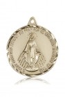 Miraculous Medal, 14 Karat Gold