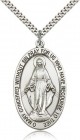 Miraculous Medal, Sterling Silver