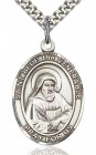 St. Bede the Venerable Medal, Sterling Silver, Large