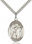 St. Columbanus Medal, Sterling Silver, Large