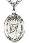 St. Edward the Confessor Medal, Sterling Silver, Large