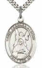 St. Frances of Rome Medal, Sterling Silver, Large