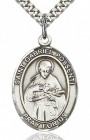 St. Gabriel Possenti Medal, Sterling Silver, Large