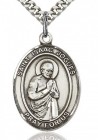 St. Isaac Jogues Medal, Sterling Silver, Large