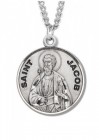 Boy's St. Jacob Necklace Round Sterling Silver with Chain