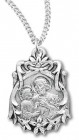 Women's St. Joseph Necklace, Sterling Silver with Chain Options