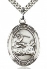 St. Joshua Medal, Sterling Silver, Large