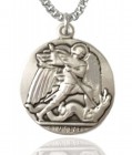 St. Michael the Archangel Medal, Sterling Silver