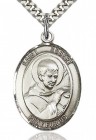 St. Robert Bellarmine Medal, Sterling Silver, Large