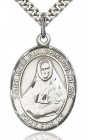 St. Rose Philippine Medal, Sterling Silver, Large