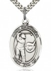 St. Sebastian Golf Medal, Sterling Silver, Large