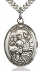 St. Vitus Medal, Sterling Silver, Large