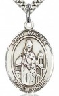 St. Walter of Pontnoise Medal, Sterling Silver, Large