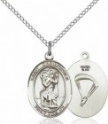 Women's Pewter Oval St. Christopher Paratrooper Medal