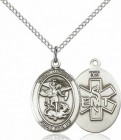 Women's Pewter Oval St. Michael EMT Medal