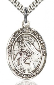 St. Margaret of Cortona Medal, Sterling Silver, Large [BL2729]